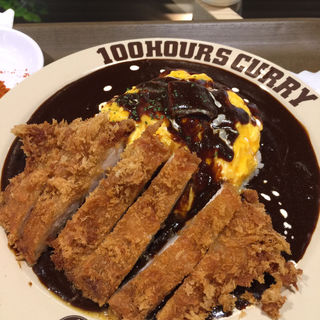 オムカツカレー(100時間カレーエクスプレス マルイファミリー溝口店)