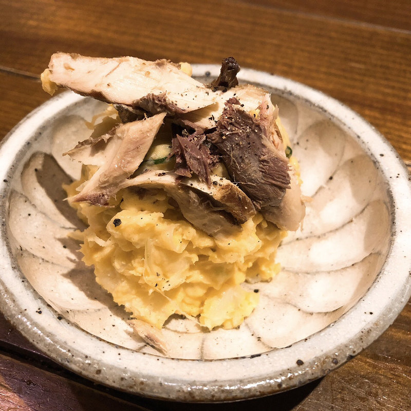 鯖の燻製ポテトサラダ(なきざかな)