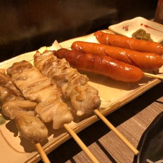 焼き鳥（バラ&ウインナー）(焼とり八兵衛)