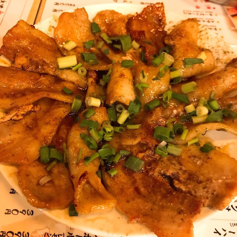 しびれ豚皿(串揚げじゅらく 上野店)