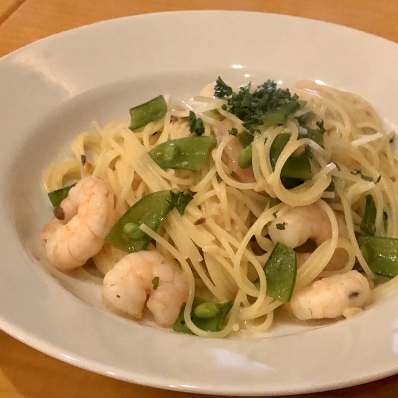 アンチョビと小海老のペペロンチーノ(ベンベヌート)