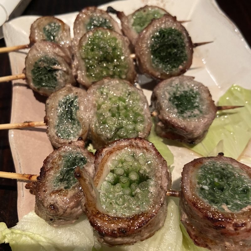 小ネギ巻き(やき鳥 枡家 （ますや）)