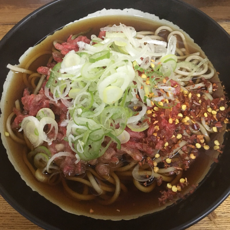 しょうが天そば(六文そば 昌平橋店)