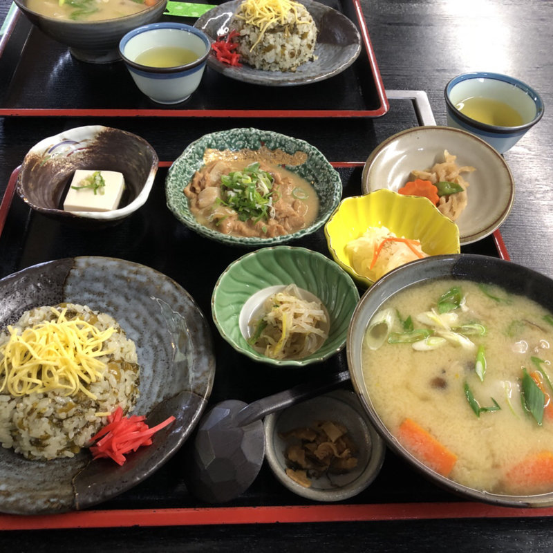高菜飯定食(阿蘇料理 ひめ路)
