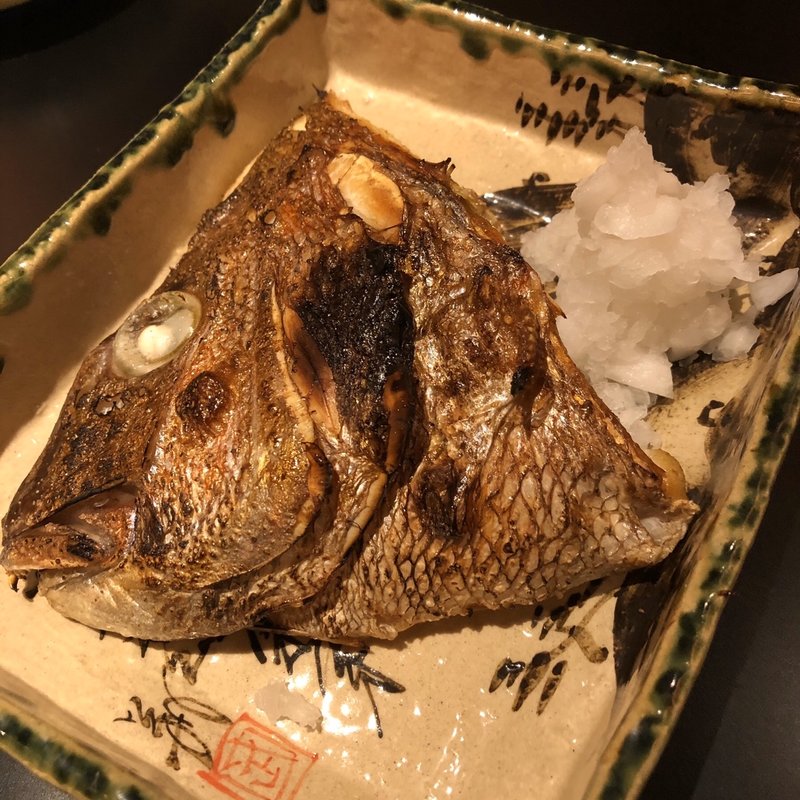 鯛かぶと焼き(赤坂　渡なべ)