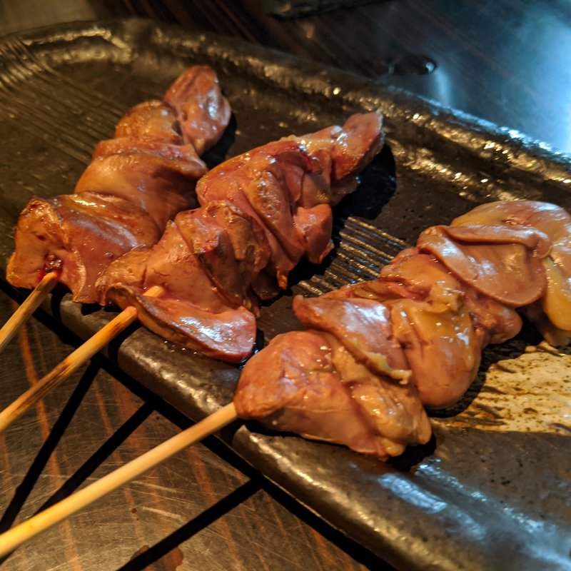 大山鶏白レバー串(千住魚河岸酒場 しずく)