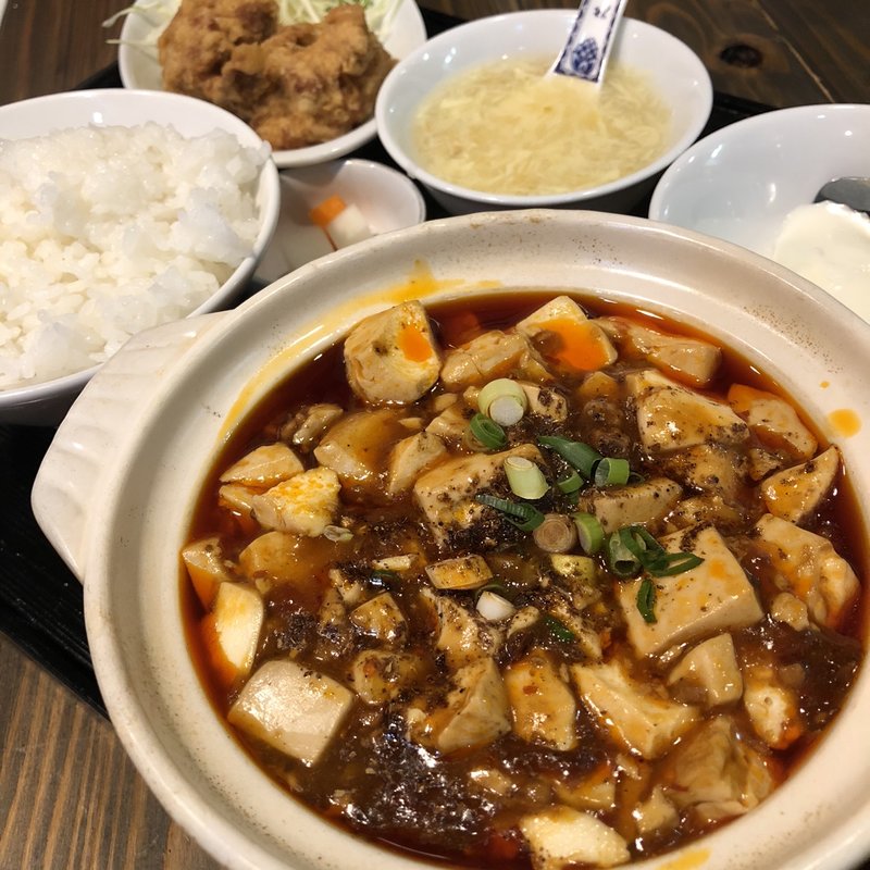麻婆豆腐定食(芙蓉苑 神戸三宮店)