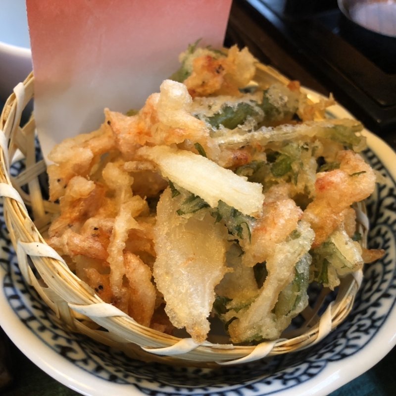 桜海老のかき揚げ(割烹ひぐち 浦上店 )