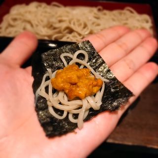 雲丹蕎麦寿司(虎徹)