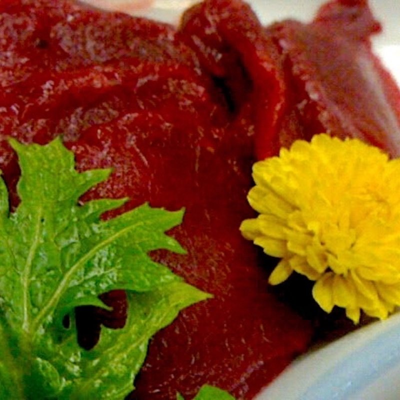 会津坂下産柔らか馬刺し(玉梨温泉 恵比寿屋旅館)