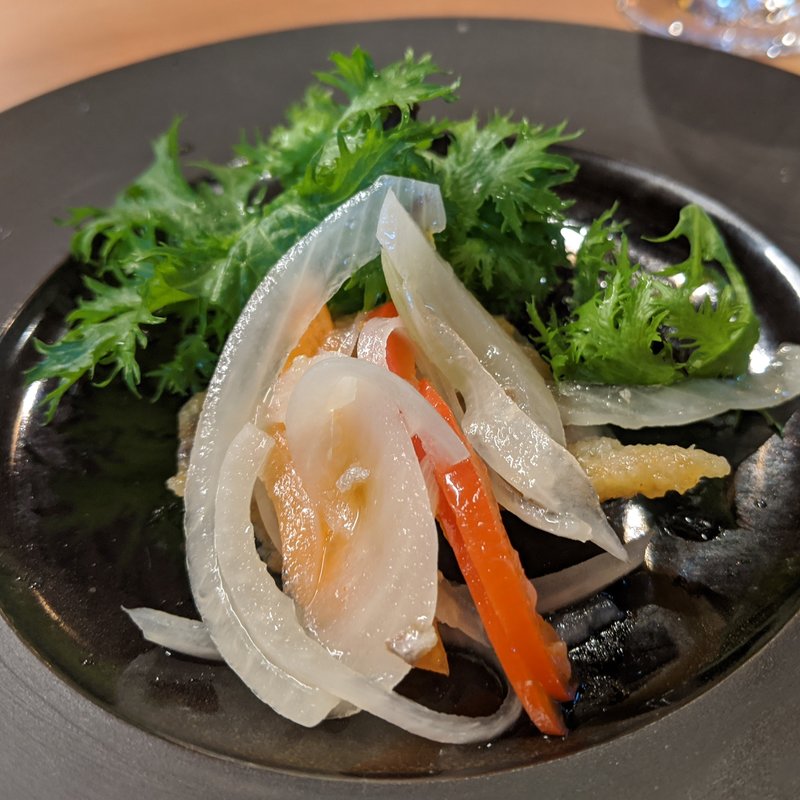 小田原アジのエスカベッシュ(スシビストロ　ゼン)