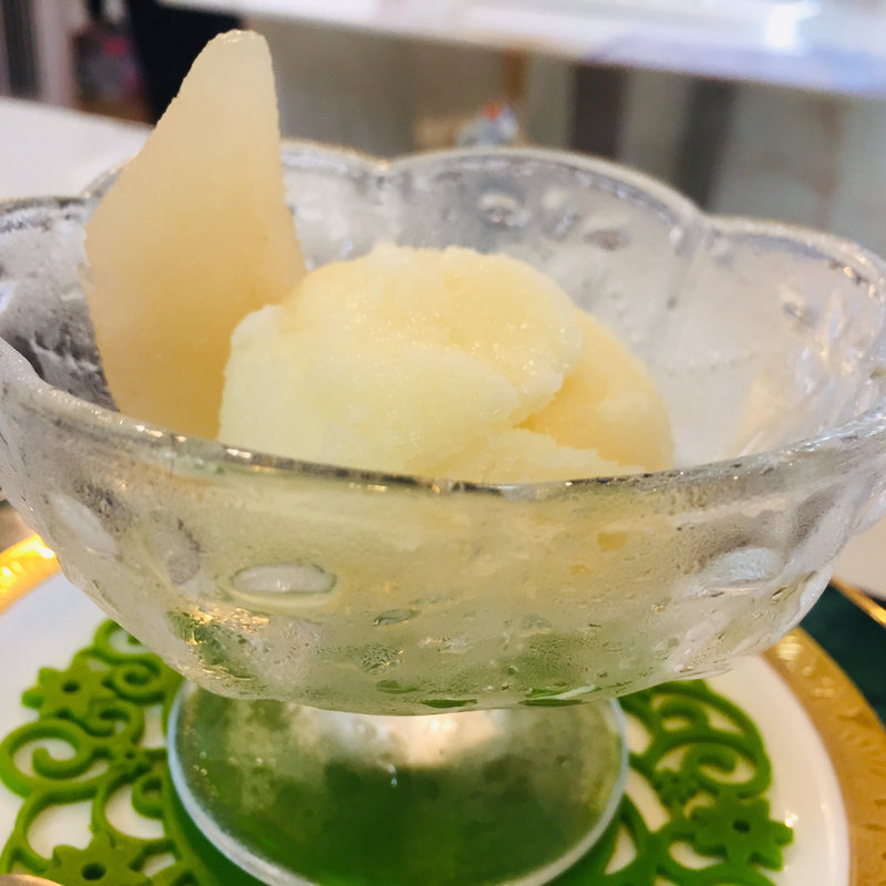 梨のソルベ(Kitchenピエロ)