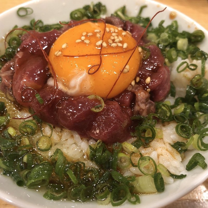 ユッケ卵かけごはん(馬肉屋 大ひら)