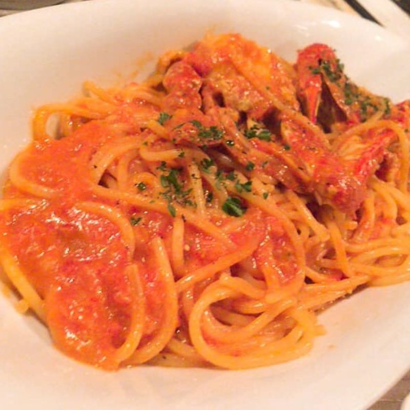 渡り蟹のトマトクリームパスタ(IL COVO)