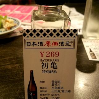 初亀酒造「初亀 特別純米」(日本酒原価酒造 池袋本店)
