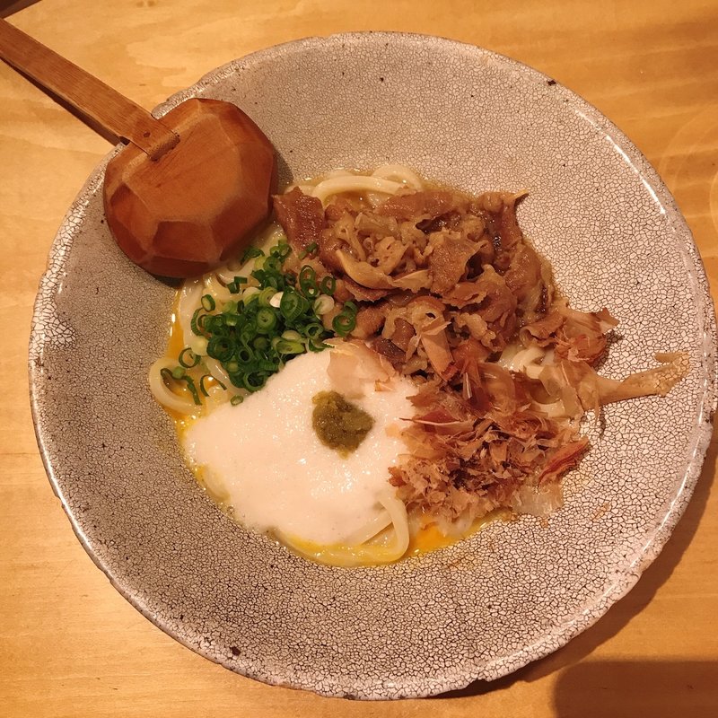 肉とろ釜玉うどん(茶ぶ釜 )