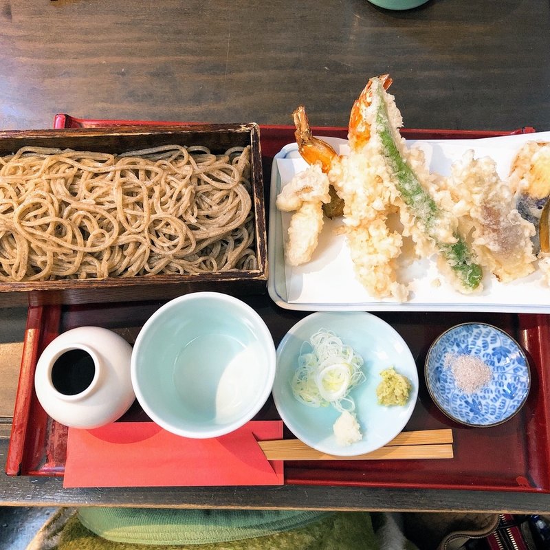 天せいろ 田舎そばで(銀杏 （ぎんなん）)