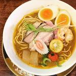 限定　イカスミの味噌らーめん(海老丸らーめん)