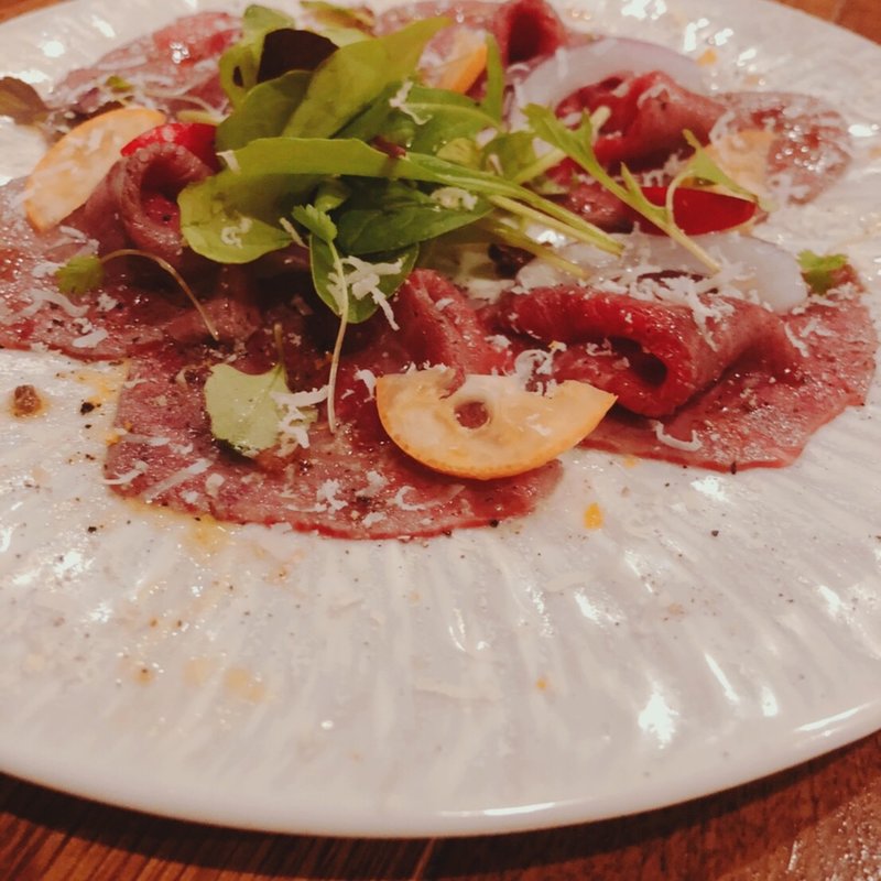 相州牛の炙りカルパッチョ(檸檬)