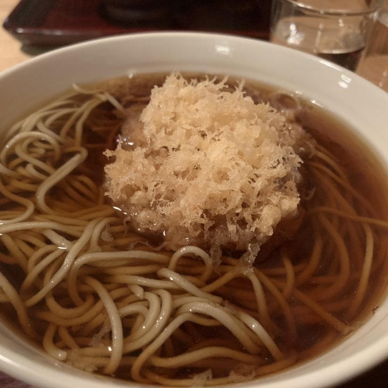 天ぷらそば(並木藪蕎麦)