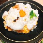 雪の桜島(阪急うめだ本店 地鶏づくし 吹上舎)