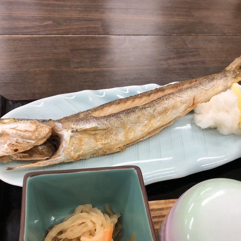 定食（かますの塩焼き）(松活)