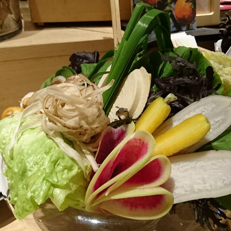 野菜しゃぶしゃぶ(やさい家めい 大阪あべのハルカス店)