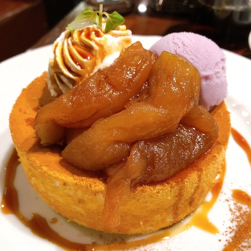 キャラメルりんごのパンケーキ(星乃珈琲店 座間店)