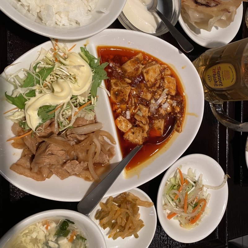 今週のセット(新橋玲玲餃子)