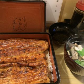 うな重・梅（きも吸い  新香付）(うなぎ割烹さかた)