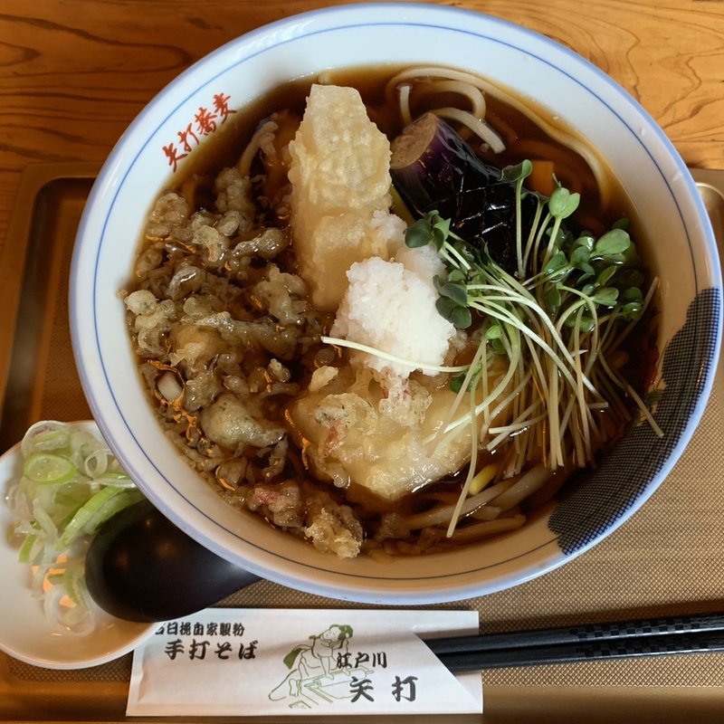 揚げ餅そば(矢打 （やうち）)