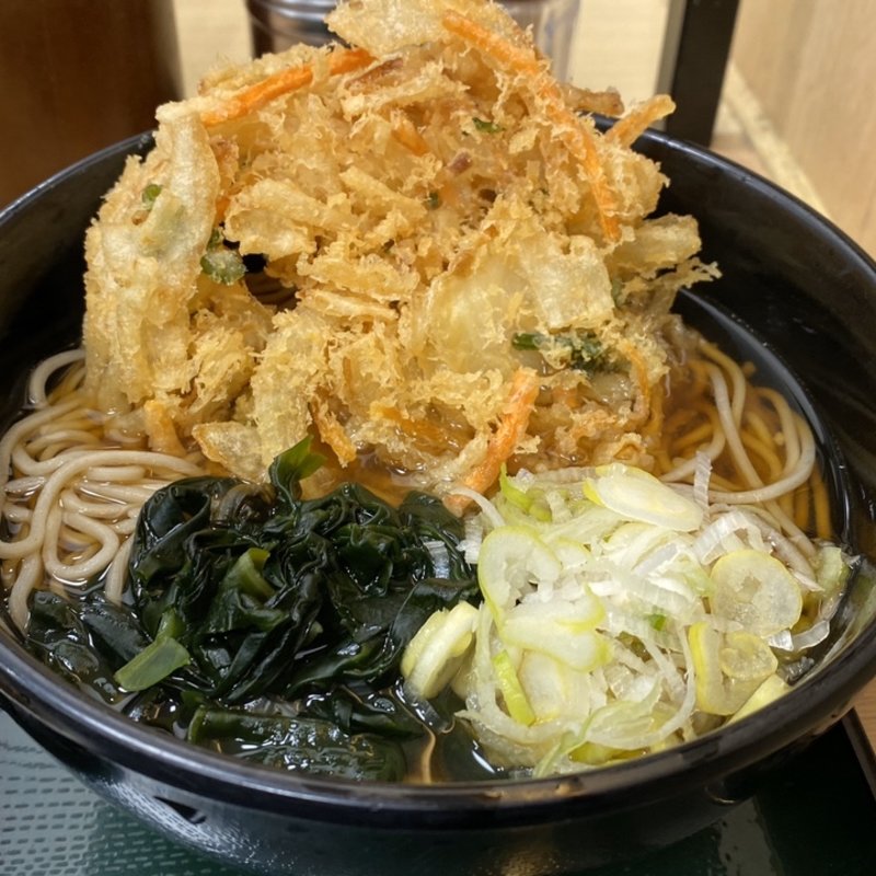 かき揚げそば(名代 箱根そば 新宿西口店)