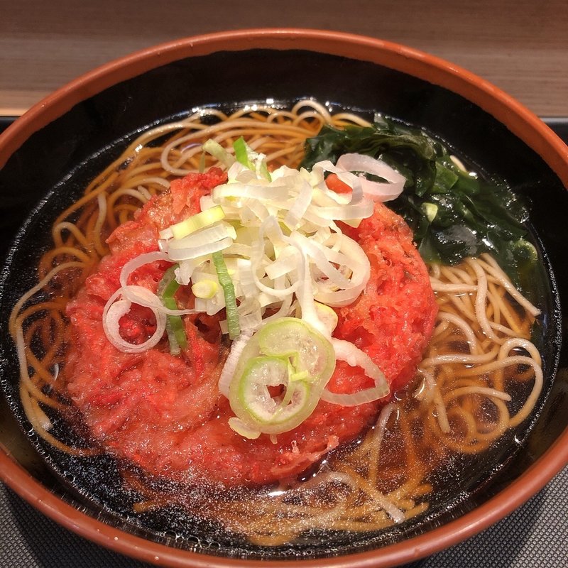 紅生姜天そば(名代 富士そば 代々木店 （ふじそば）)