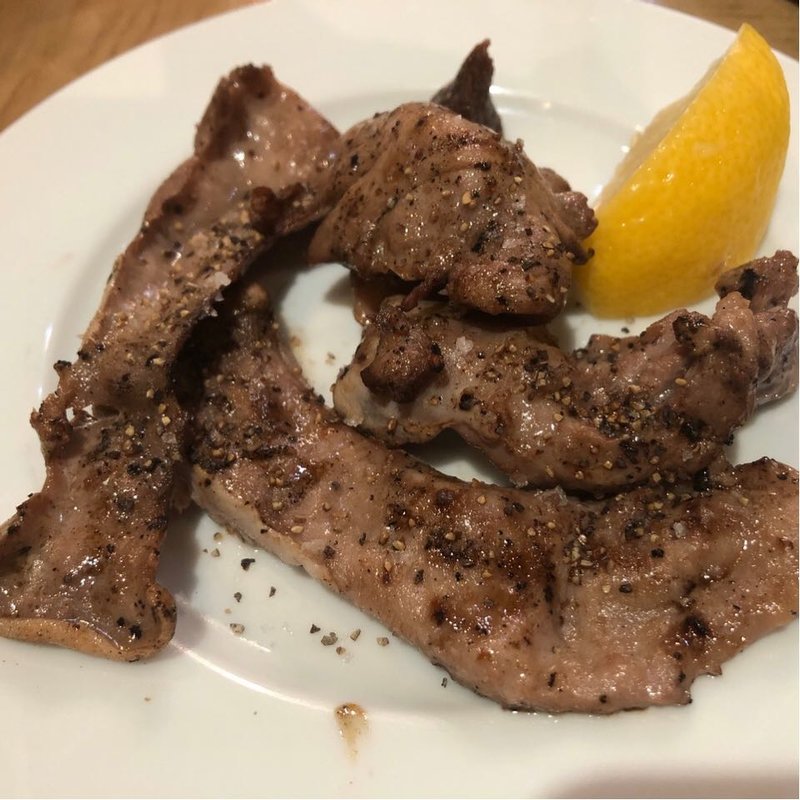 ラムタン炭火焼き(ビアバルNAGAOKAYA)