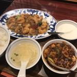 海老チリ+ミニ麻婆豆腐