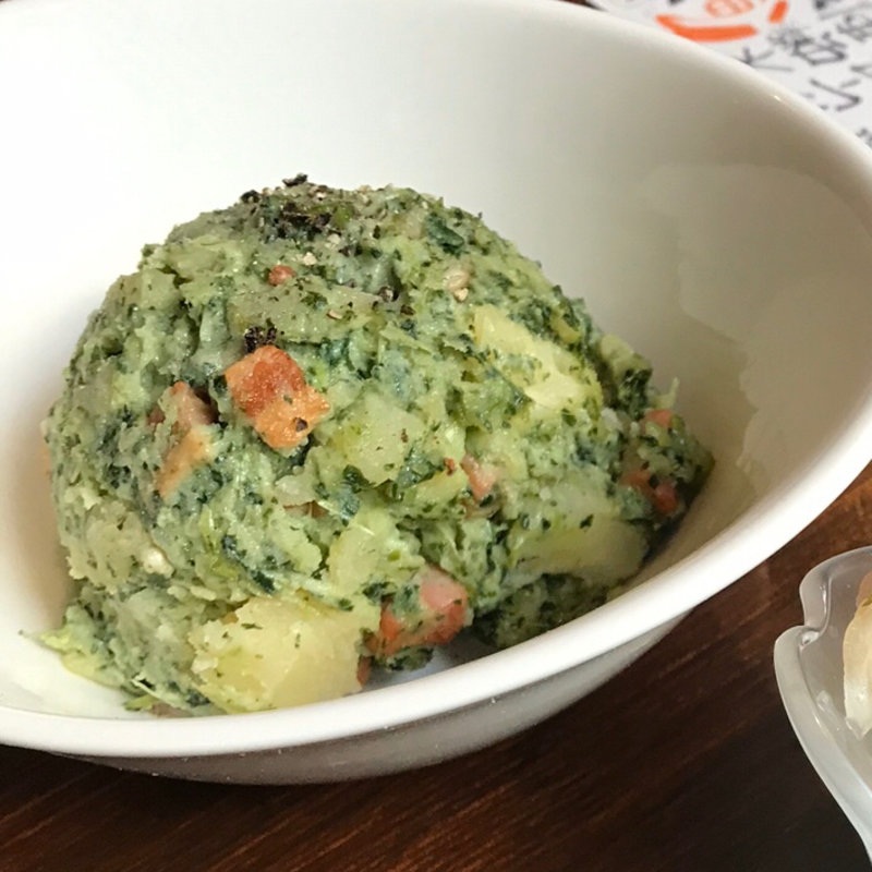 オクラモロヘイヤのネバポテサラダ(酒女 うろこ)