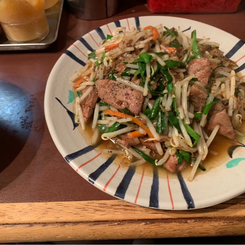 レバニラ定食(えぞ松 神楽坂店)