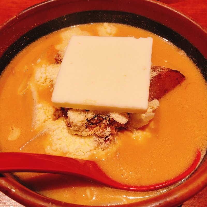 粉雪ラーメン+バタートッピング(麺場 田所商店 春日井店)