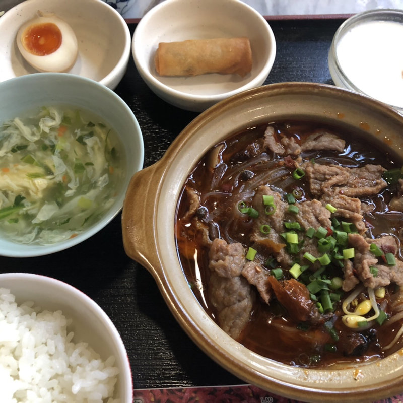激辛！ 牛肉野菜春雨土鍋(老地方)