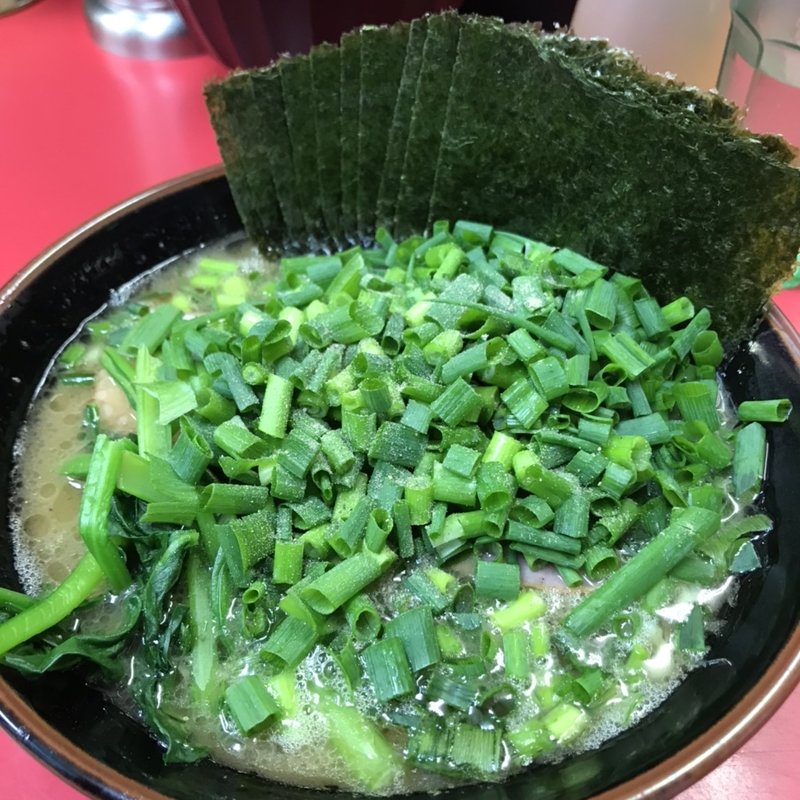 ラーメン＋万能ネギ＋海苔＋小ライス(田上家)