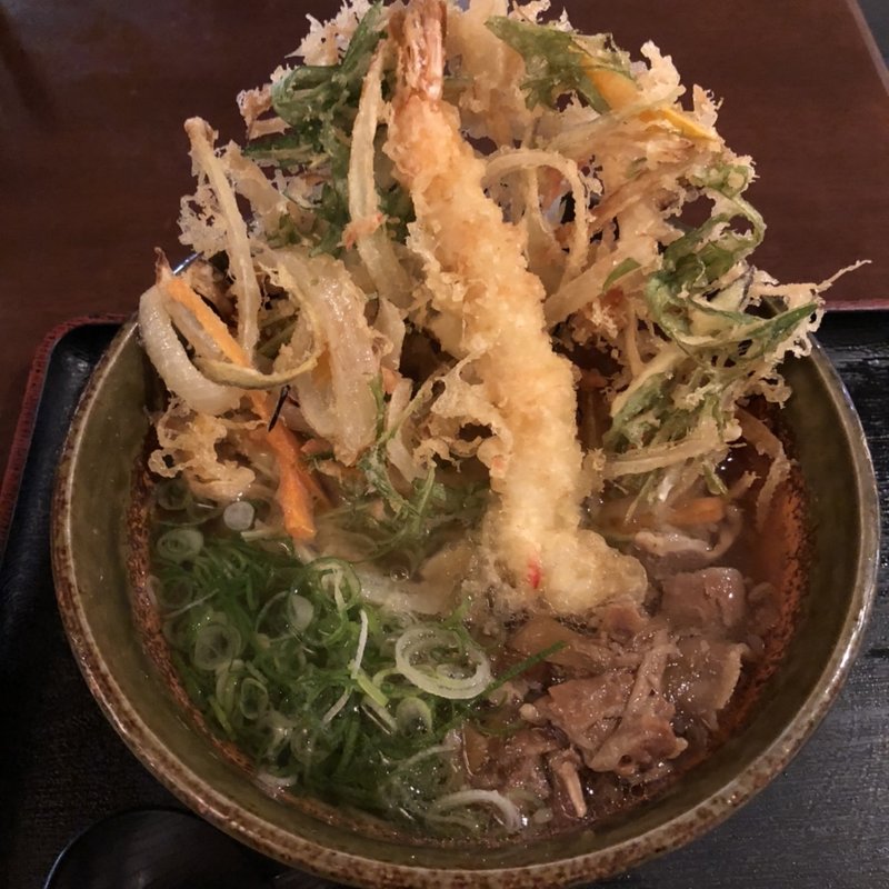 肉かきあげ(大地のうどん　博多駅ちかてん)