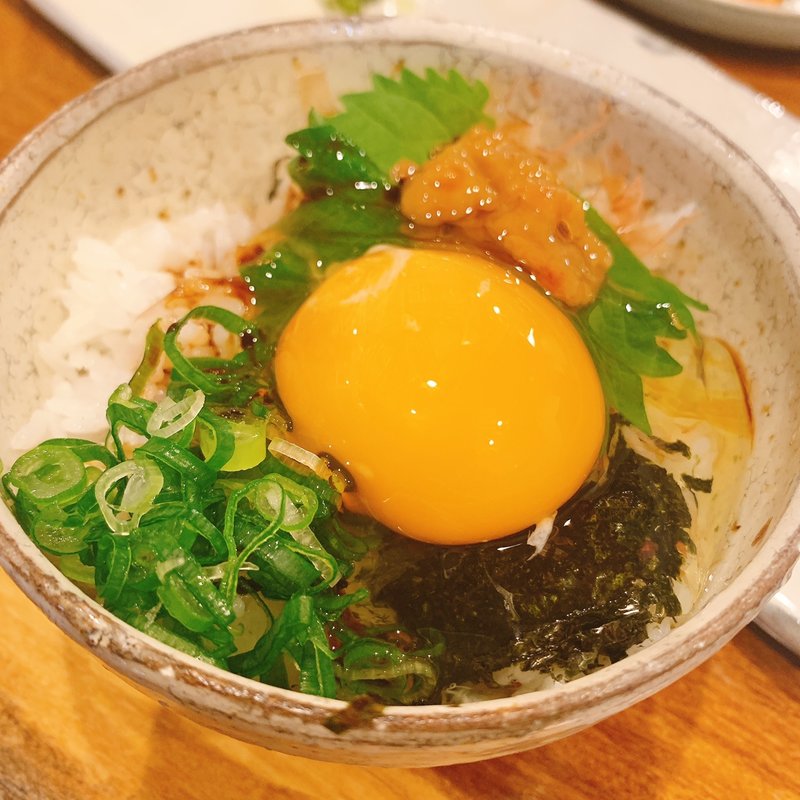 うめどりの卵かけご飯(炭火焼き鳥　和歌鳥)
