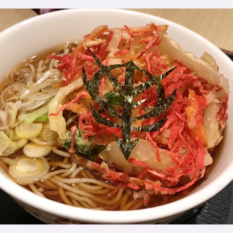 シャアの赤い紅生姜天そば(いろり庵きらく 取手店 )