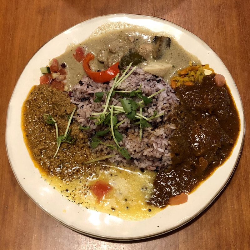 あいがけ3種盛(マルセ )