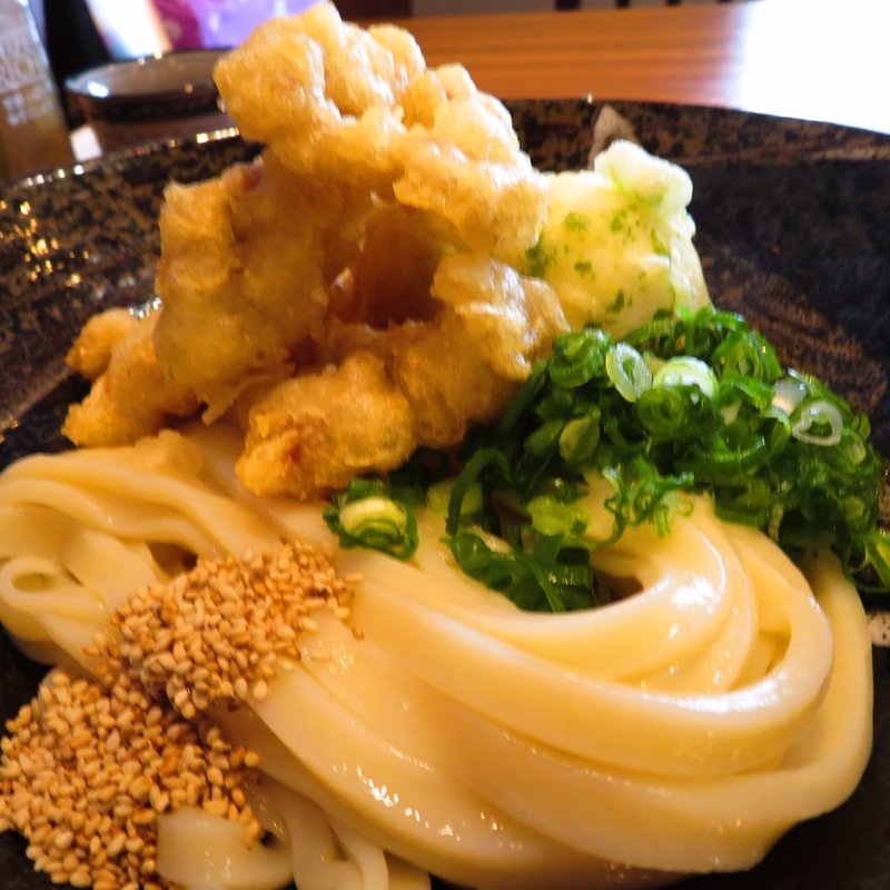 鶏玉天ぶっかけうどん(吉家 )