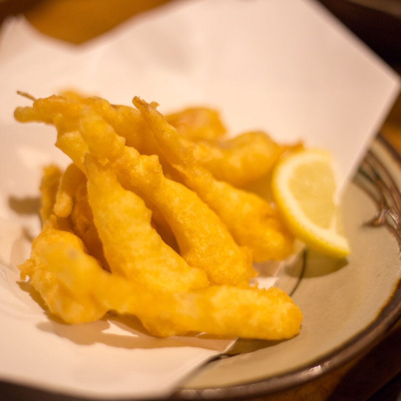 島らっきょうの天ぷら(じんじん )