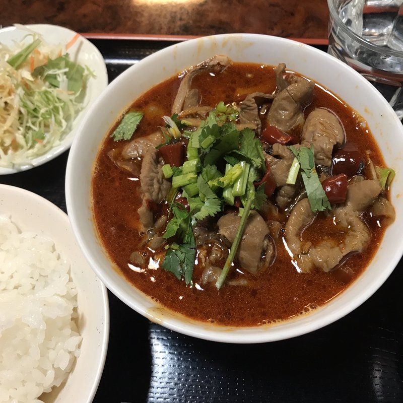 豚ハツタン野菜たっぷりの煮込み(四川DINING 望蜀瀘)