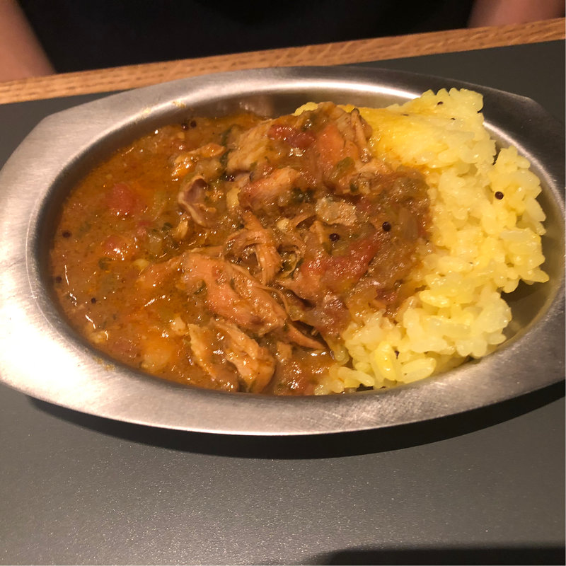 ケララチキン〆カレー(カレー居酒屋 『YELLOW』)