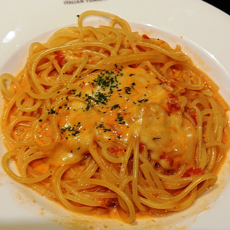 モッツァレラチーズのトマトクリームソース(イタリアン・トマト カフェジュニア 川崎アゼリア店)