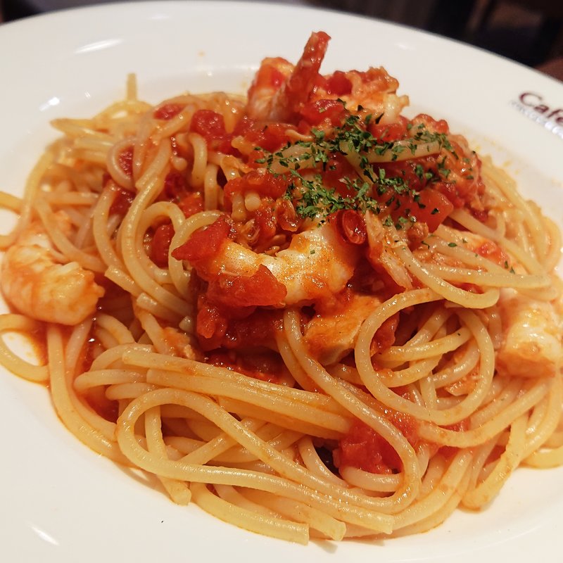 小海老とツナのトマトソース(イタリアン・トマト カフェジュニア 川崎アゼリア店)